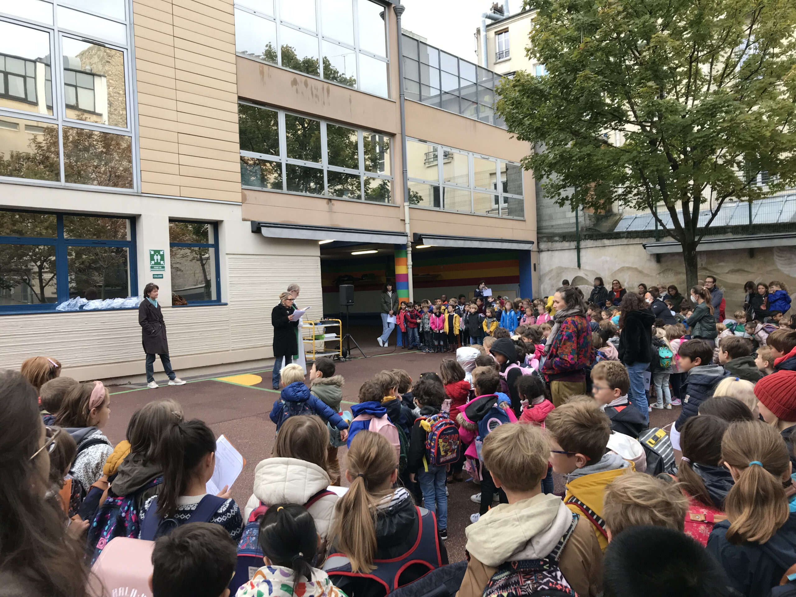 1ère célébration de l’année à l’école